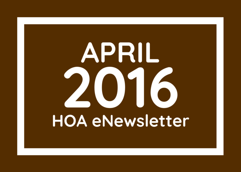 April 2016 eNewsletter