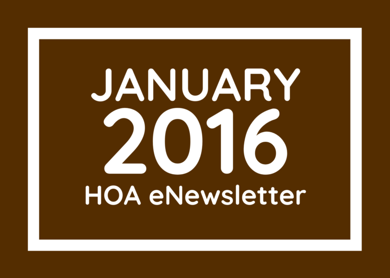 January 2016 eNewsletter