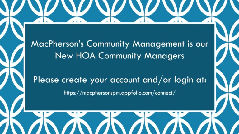 New HOA Community Management Company